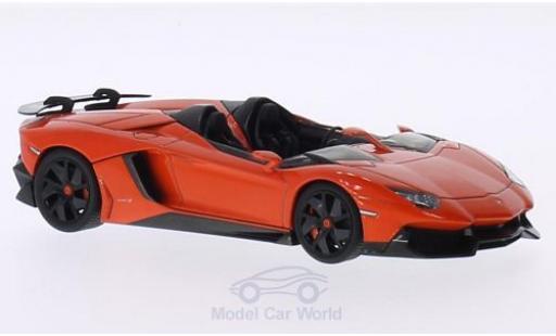 Diecast model cars Lamborghini Aventador Roadster J orange 2012 1/43 AUTOart