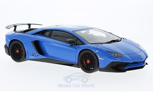 Diecast model cars Lamborghini Aventador SV LP750-4 blue 2015 1/18 AUTOart