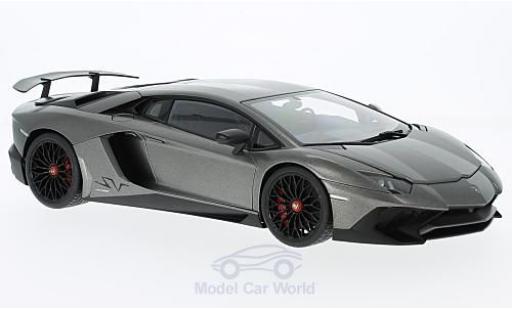 Diecast model cars Lamborghini Aventador SV LP750-4 matt-grey 2015 1/18 AUTOart
