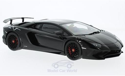 Diecast model cars Lamborghini Aventador SV LP750-4 black 2015 1/18 AUTOart