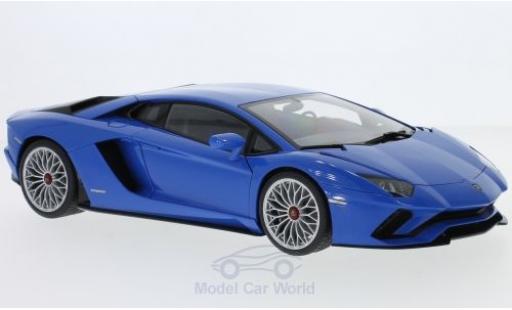 Diecast model cars Lamborghini Aventador S metallic blue 2017 1/18 AUTOart