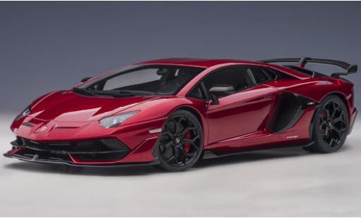 Diecast model cars Lamborghini Aventador SVJ metallic red/Dekor 2019 1/18 AUTOart