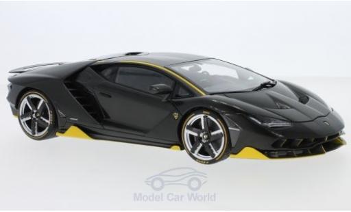 Diecast model cars Lamborghini Centenario Coupe LP770-4 carbon/yellow 2017 1/18 AUTOart