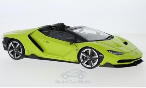 Diecast model cars Lamborghini Centenario Roadster green 2016 1/18 AUTOart