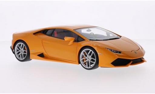 Diecast model cars Lamborghini Huracan LP 610-4 LP610-4 metallic orange 2014 1/18 AUTOart