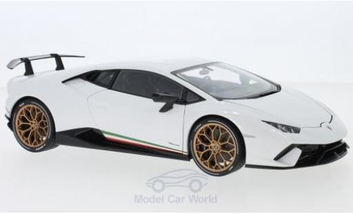 Diecast model cars Lamborghini Huracan Performante white 2017 1/18 AUTOart