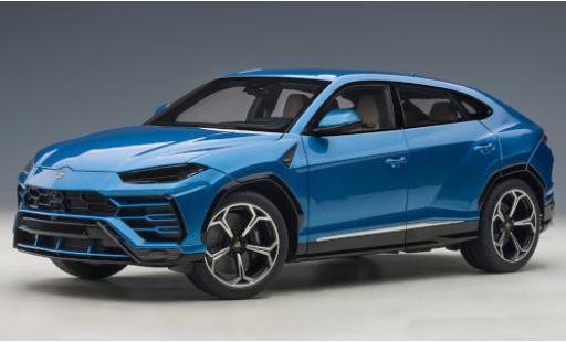 Diecast model cars Lamborghini Urus Base metallic blue 2018 1/18 AUTOart