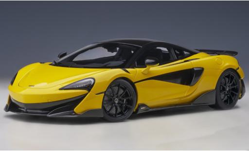 Diecast model cars McLaren 600 Base LT yellow/black 2019 1/18 AUTOart