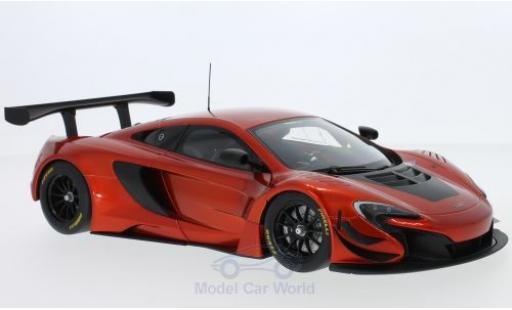Diecast model cars McLaren 650 GT3 S GT3 metallic orange 2017 1/18 AUTOart