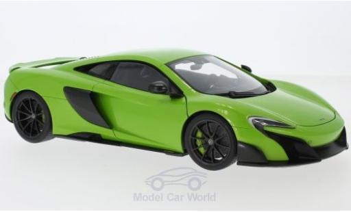 Diecast model cars McLaren 675 Base LT green 2016 1/18 AUTOart