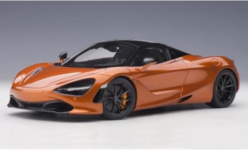 Diecast model cars McLaren 720 Base S metallic orange 2017 1/18 AUTOart