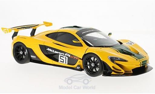 Diecast model cars McLaren P1 GTR yellow/green 2015 Motorshow Genf 1/18 AUTOart