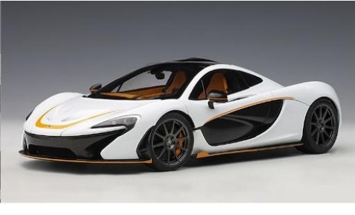 Diecast model cars McLaren P1 Base white/orange 2013 1/18 AUTOart