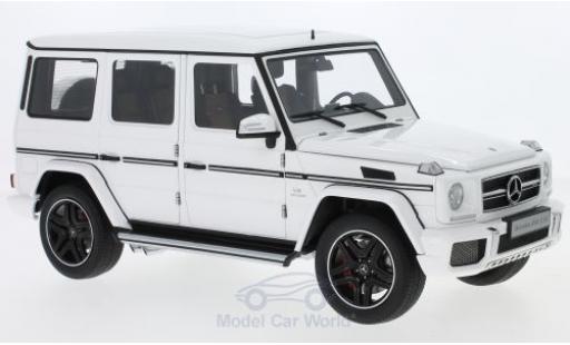 Diecast model cars Mercedes Classe G AMG G 63 white 2017 1/18 AUTOart