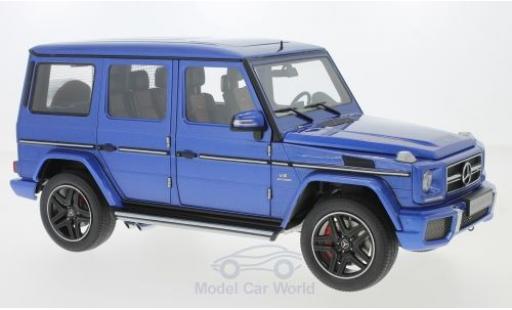 Diecast model cars Mercedes Classe G AMG G63 metallic blue 2017 1/18 AUTOart