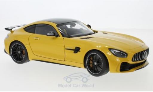 Diecast model cars Mercedes AMG GT GT R metallic yellow 2017 1/18 AUTOart