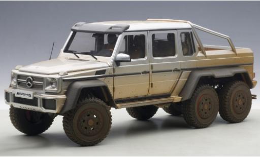 Diecast model cars Mercedes 6 6x6 G63 AMG grey 2013 with Gebrauchsspuren 1/18 AUTOart