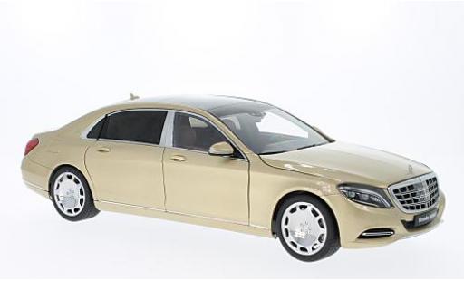 Diecast model cars Mercedes CLA Pullman Maybach Classe S (S600) LWB gold 2015 1/18 AUTOart