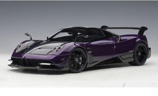 Diecast model cars Pagani Huayra BC metallic purple/carbon 2016 1/18 AUTOart