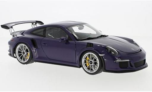 Diecast model cars Porsche 911 GT3 RS purple 2016 1/18 AUTOart