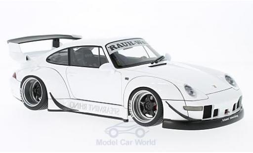 Diecast model cars Porsche 911 RWB white Rauh Welt without Vitrine 1/18 AUTOart