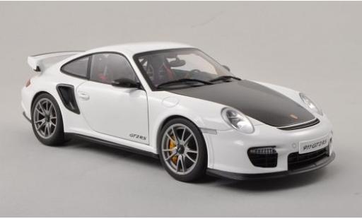 Diecast model cars Porsche 911 GT2 RS white/carbon 2010 1/18 AUTOart