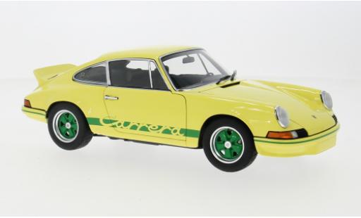 Diecast model cars Porsche 911 RS Carrera 2.7 yellow/green 1/18 AUTOart