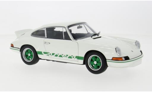 Diecast model cars Porsche 911 RS Carrera 2.7 white/green 1/18 AUTOart