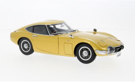 Diecast model cars Toyota 2000 GT 1967 gold 1/18 AUTOart