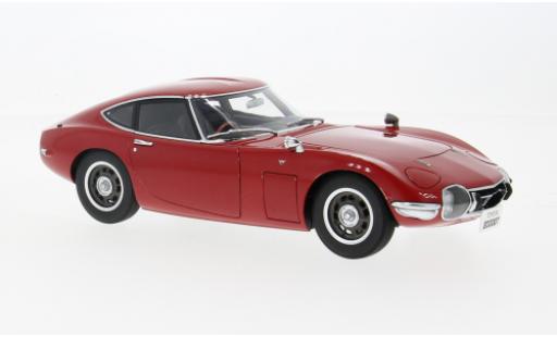 Diecast model cars Toyota 2000 GT 1967 red 1/18 AUTOart