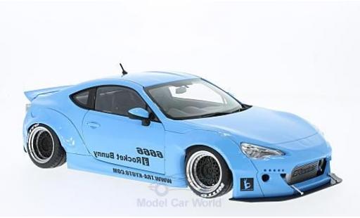 Diecast model cars Toyota 86 Rocket Bunny Rocket Bunny metallic blue black Felgen 1/18 AUTOart