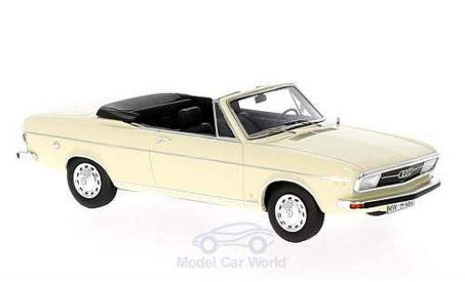 Diecast model cars Audi 100 ls Convertible beige 1969 1/43 AutoCult