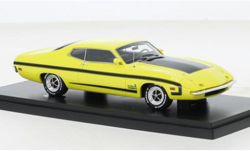 Diecast model cars Ford Torino Cobra Autocult/Avenue 43 King yellow/black 1970 1/43 AutoCult