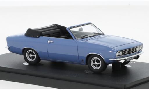 Diecast model cars Opel Manta A Autocult/Avenue 43 cabriolet Karmann blue 1971 1/43 AutoCult