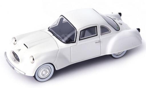 Diecast model cars Citroen 2CV Berline DF Coupe white 1956 1/43 AutoCult
