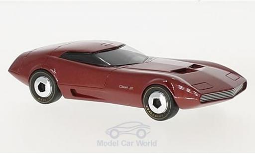 Diecast model cars Dodge Charger 1968 III metallic red 1/43 AutoCult