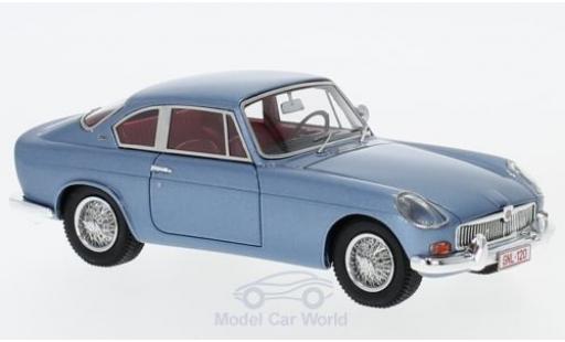 Diecast model cars MG B Base Jaques Coune metallic blue 1964 1/43 AutoCult