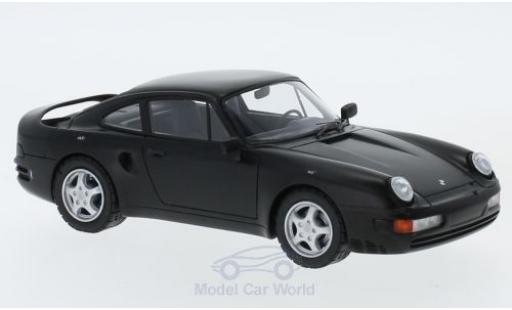 Diecast model cars Porsche 956 Base V8 matt-black 1988 1/43 AutoCult