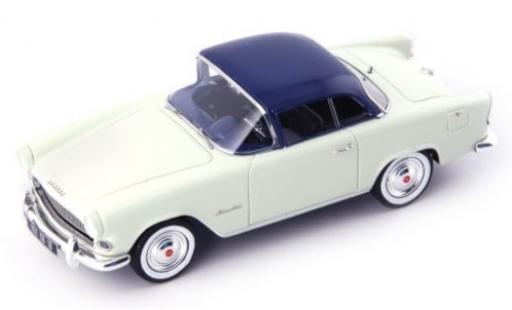 Diecast model cars Simca Aronde Plein Ciel white/blue 1957 1/43 AutoCult