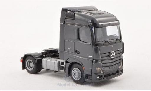Diecast model cars Mercedes Actros Streamspace 2 /Aerop. dkl.-grey 2-achsig grey 1/87 AWM