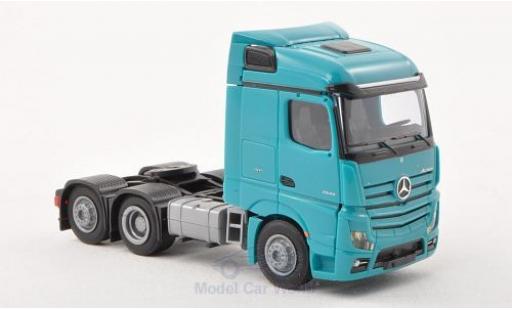 Diecast model cars Mercedes Actros Streamspace 2 /Aerop. turquoise Solo-Zugmaschine 3-achig turquoise 1/87 AWM