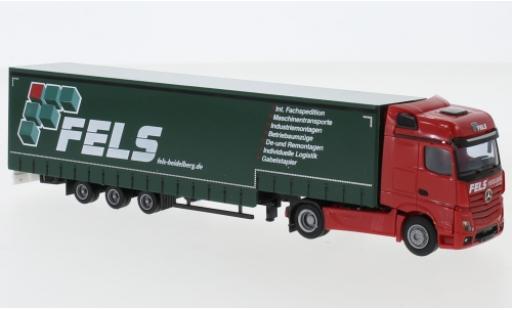 Diecast model cars Mercedes Actros Bigspace 5 /Aerop. Fels Jumbo-camion avec bache 1/87 AWM
