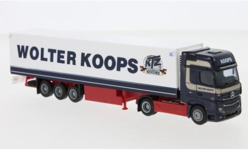 Diecast model cars Mercedes Actros Gigaspace 5 /Aerop. Wolter Koops (NL) Remorque de bo&Atilde;&reg;te de r&Atilde;&copy;frig&Atilde;&copy;ration 1/87 AWM