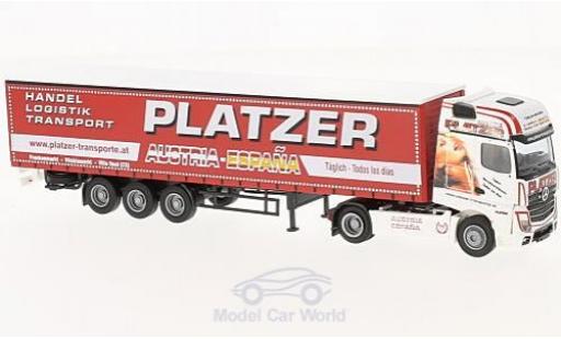 Diecast model cars Mercedes Actros Bigspace 2 Big. Aerop. Platzer (A) G-KSZ 1/87 AWM