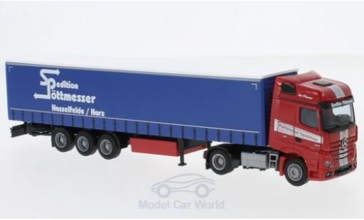 Diecast model cars Mercedes Actros Bigspace 2 Big. Aerop. P&Atilde;&para;ttmesser G-KSZ 1/87 AWM