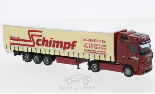 Diecast model cars Mercedes Actros Bigspace 2 Big./Aerop. Schimpf G-KSZ 1/87 AWM