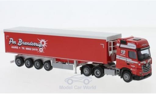 Diecast model cars Mercedes Actros Gigaspace 2 Giga. Aerop. Braendstrup Kipp-SZ 1/87 AWM