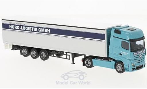 Diecast model cars Mercedes Actros Gigaspace 2 Giga. / Aerop. Nord Logistik G-KSZ 1/87 AWM