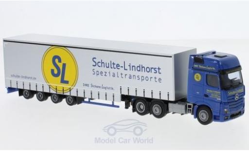 Diecast model cars Mercedes Actros Gigaspace 2 Giga. Aerop. Schulte-Lindhorst Jumbo-G-KSZ 1/87 AWM
