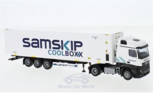 Diecast model cars Mercedes Actros Streamspace 2 Stream. / Aerop. Samskip 45 K&Atilde;&frac14;hl-Co.-SZ 1/87 AWM